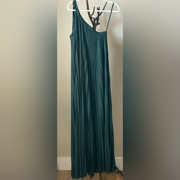 BCBG MAXAZRIA Abee Alpine Green Grecian Pleated Gown - Picture 5 of 5